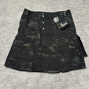 5.11 Tactical Commando Kilt Mens 40 Black Multicam Cargo Utility Tactical